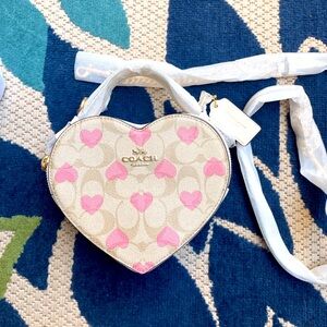 Coach heart print crossbody! Brand new and authentic!